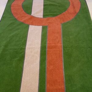 Pierre Cardin Green and Orange Towel, normal wear, rich colours
